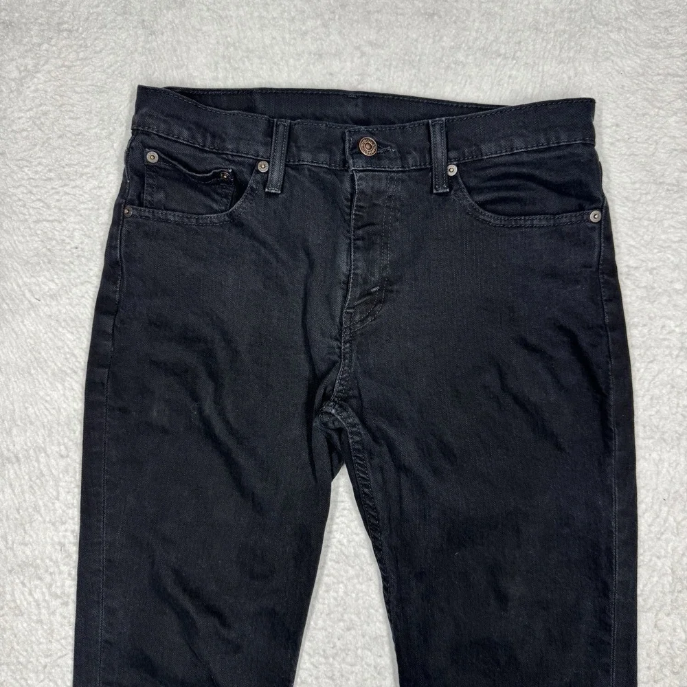 Levi's 511 Jeans Black Denim Slim Fit Straight Leg Stretch 5-Pocket Men's 32x30